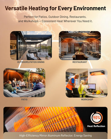 DR. INFRARED HEATER IP55-rated indoor and outdoor use