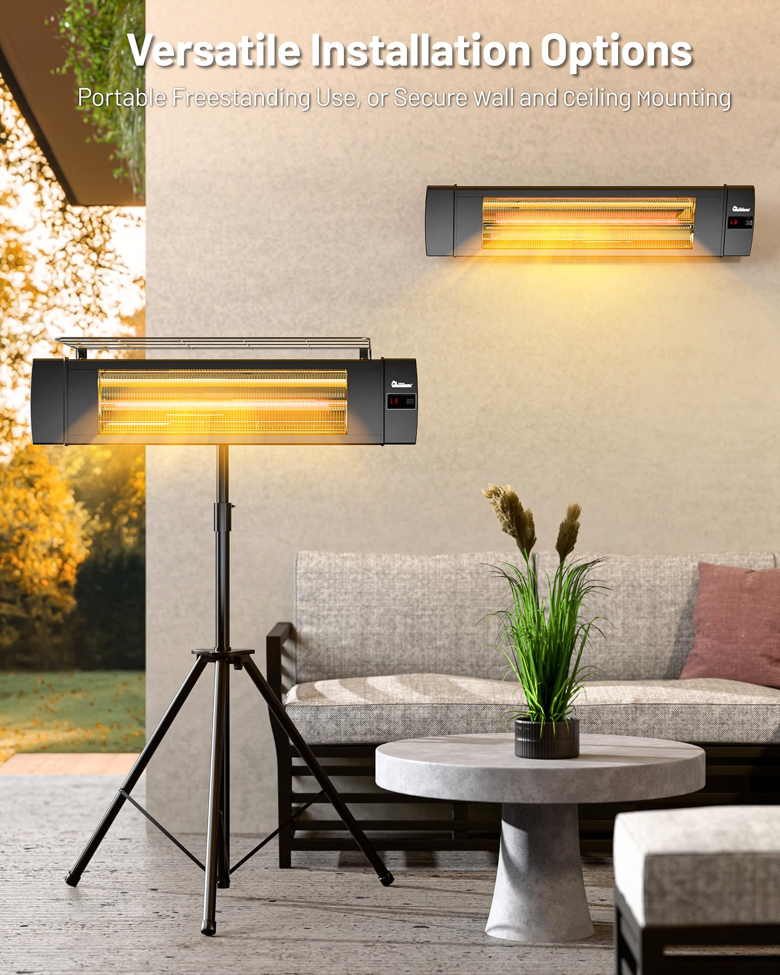 DR. INFRARED HEATER IP55 weatherproof build withstands outdoor use