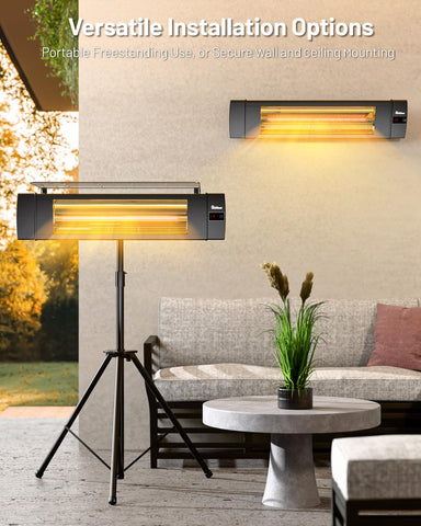 DR. INFRARED HEATER IP55 weatherproof build withstands outdoor use
