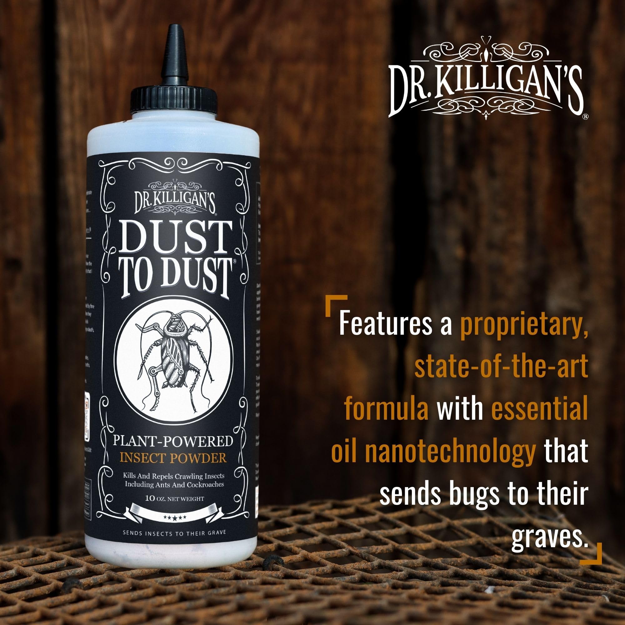 Dr. Killigan's Dust to Dust Powder around windows protects entry points from invaders.