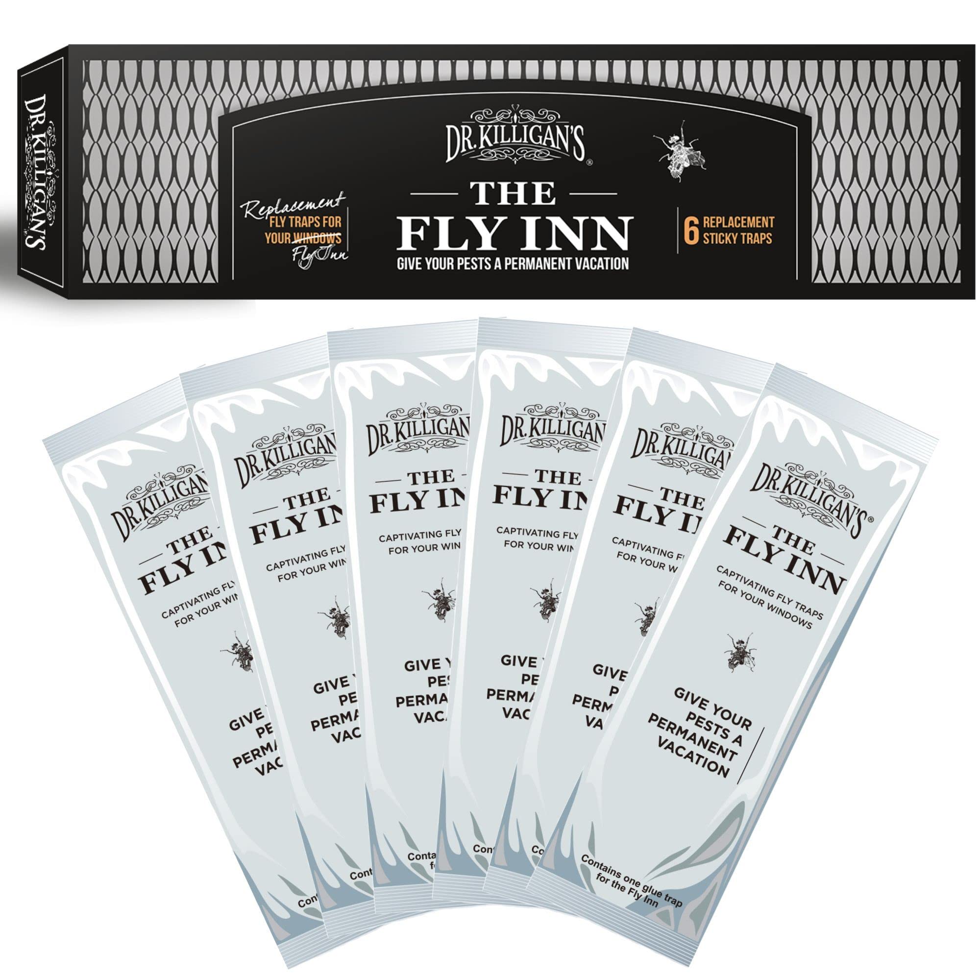 Dr. Killigan's Fly Inn replacement inserts for six-pack refills offer discreet pest control.