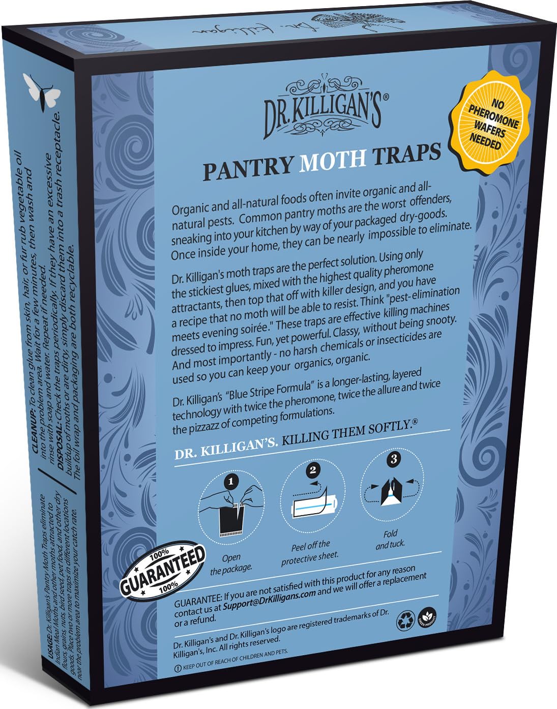 Close view of the adhesive glue on Dr. Killigan's trap