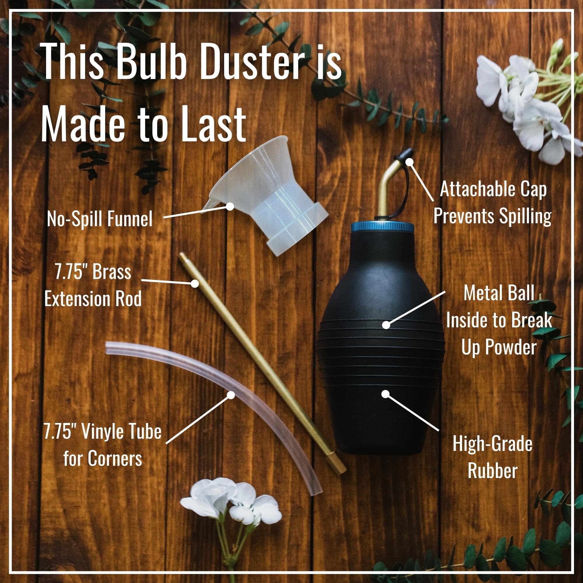 Dr. Killigan's Insect Buster sturdy all-metal build with brass and aluminum durability