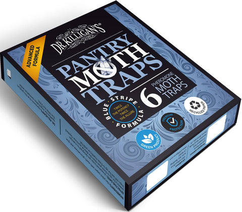 Dr. Killigan's pantry moth traps protecting stored flour and grains in the kitchen