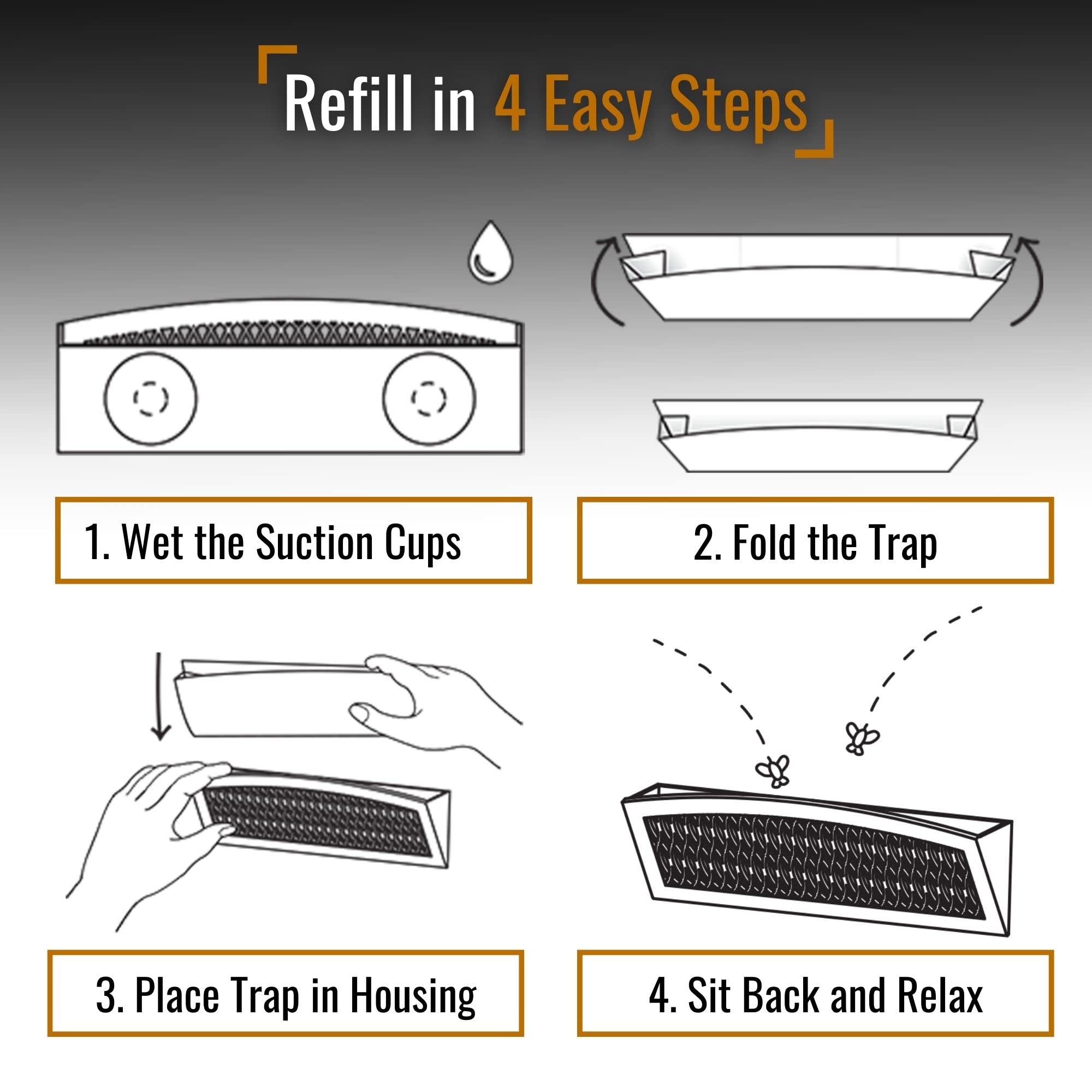 Six inserts per box provide a long-lasting, economical indoor pest control solution.