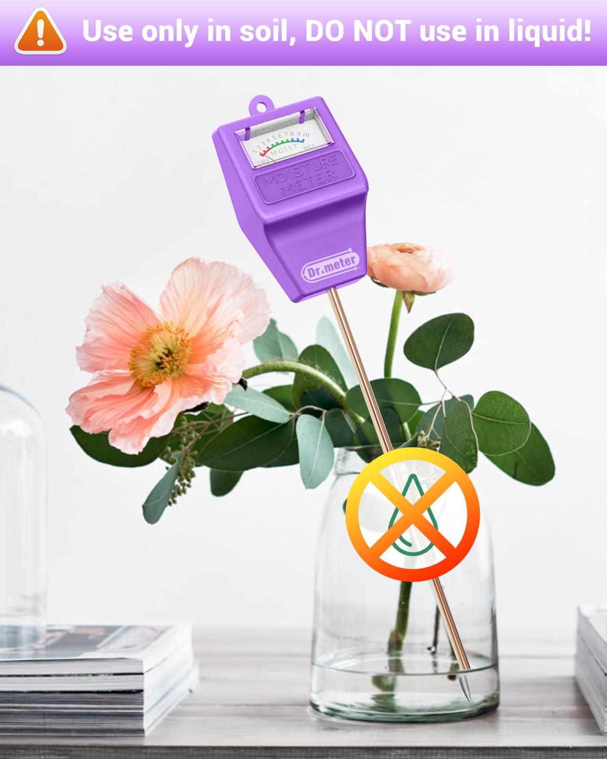 Dr.meter reading supports healthy roots by preventing overwatering.
