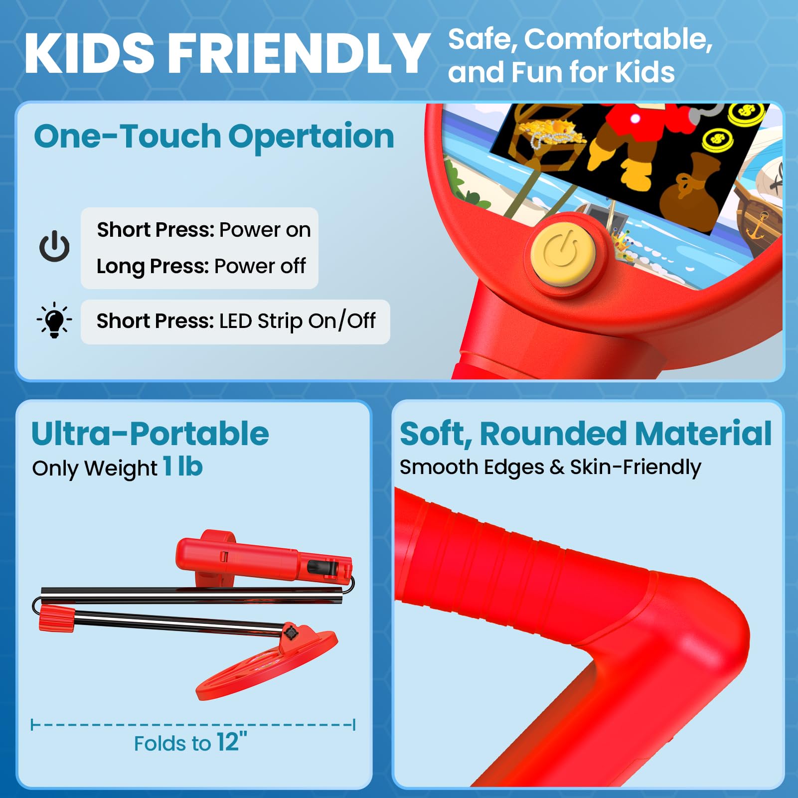 DR.ÖTEK Soft rubber grip ensures safe, comfortable handling.
