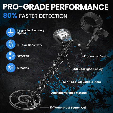 DR.ÖTEK 10-inch IP68 coil for deeper water and wet-sand detection.