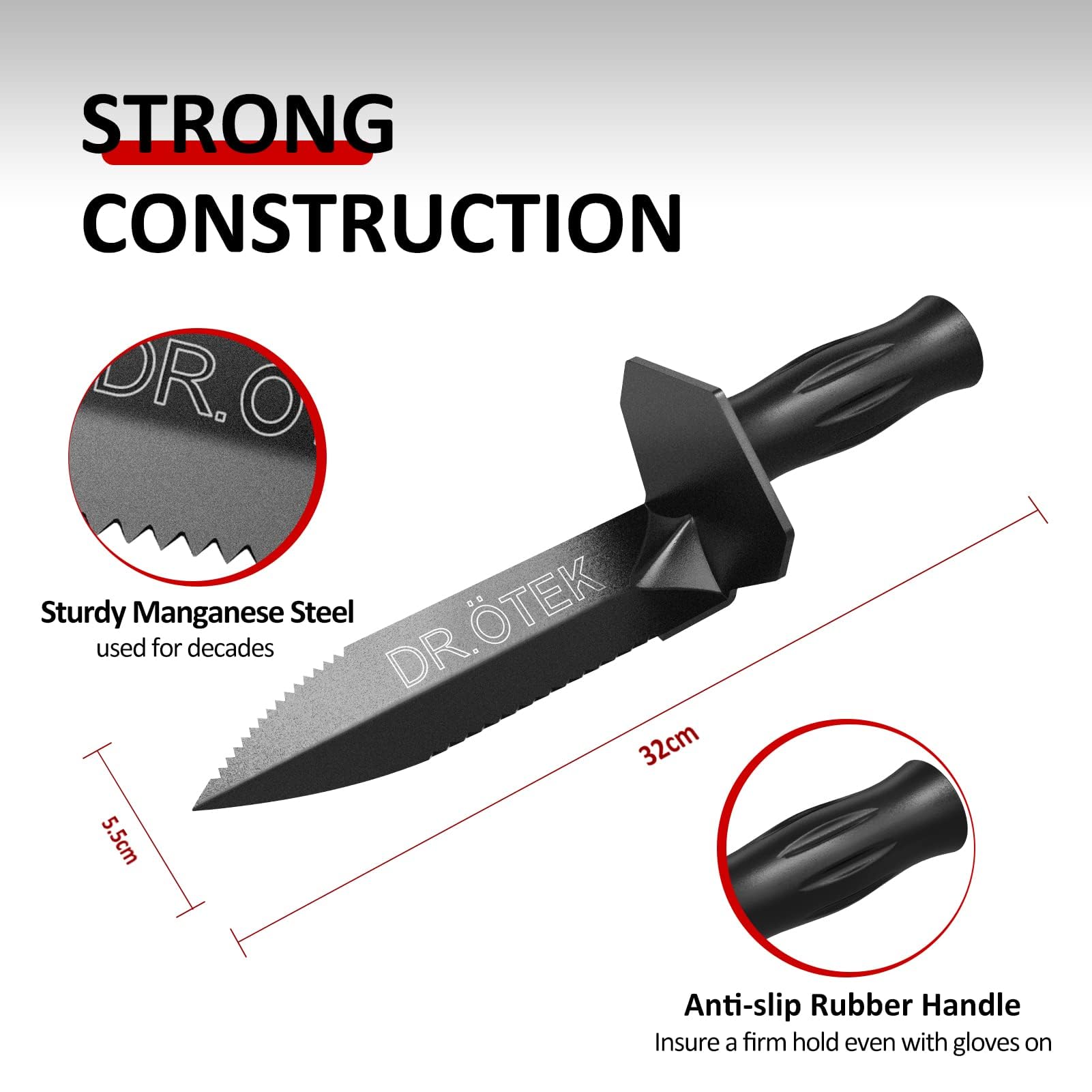 DR.ÖTEK compact design fits in a toolshed or backpack