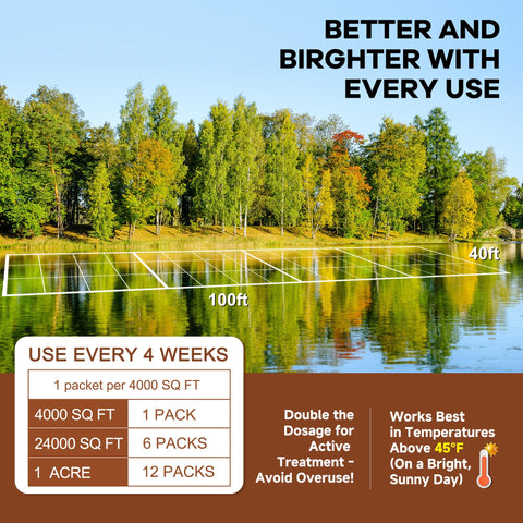 Dr.Raifya's Muck Reducer covers up to 4,000 sq ft per pack.
