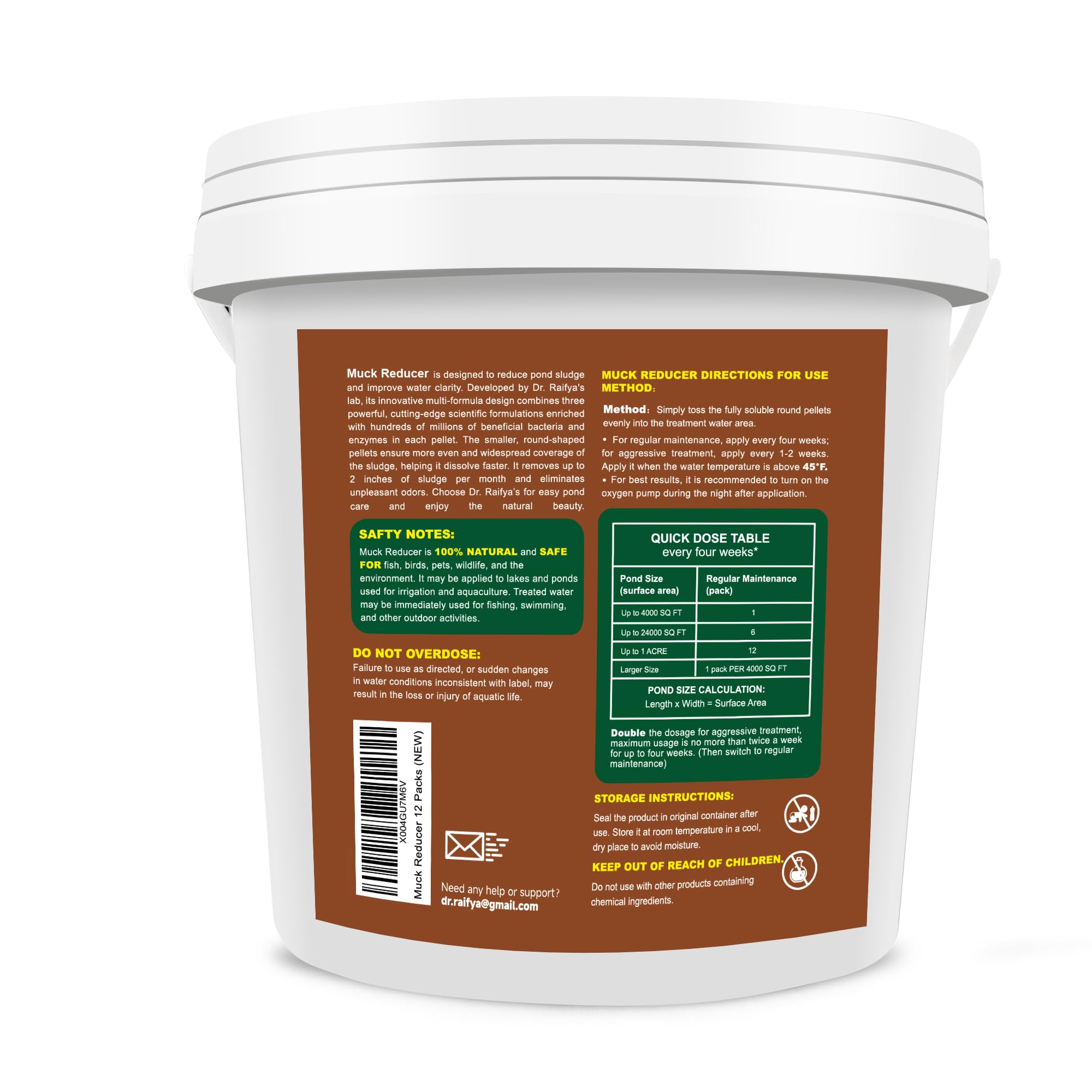 Koi pond and outdoor pond maintenance with Dr.Raifya's pellets.