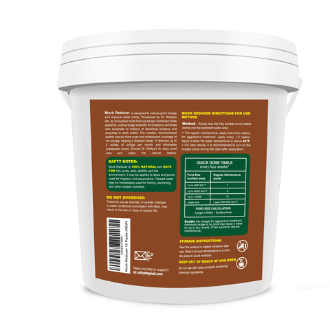 Koi pond and outdoor pond maintenance with Dr.Raifya's pellets.