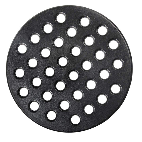 Dracarys round cast-iron fire grate 9-inch increases airflow for hotter grilling.