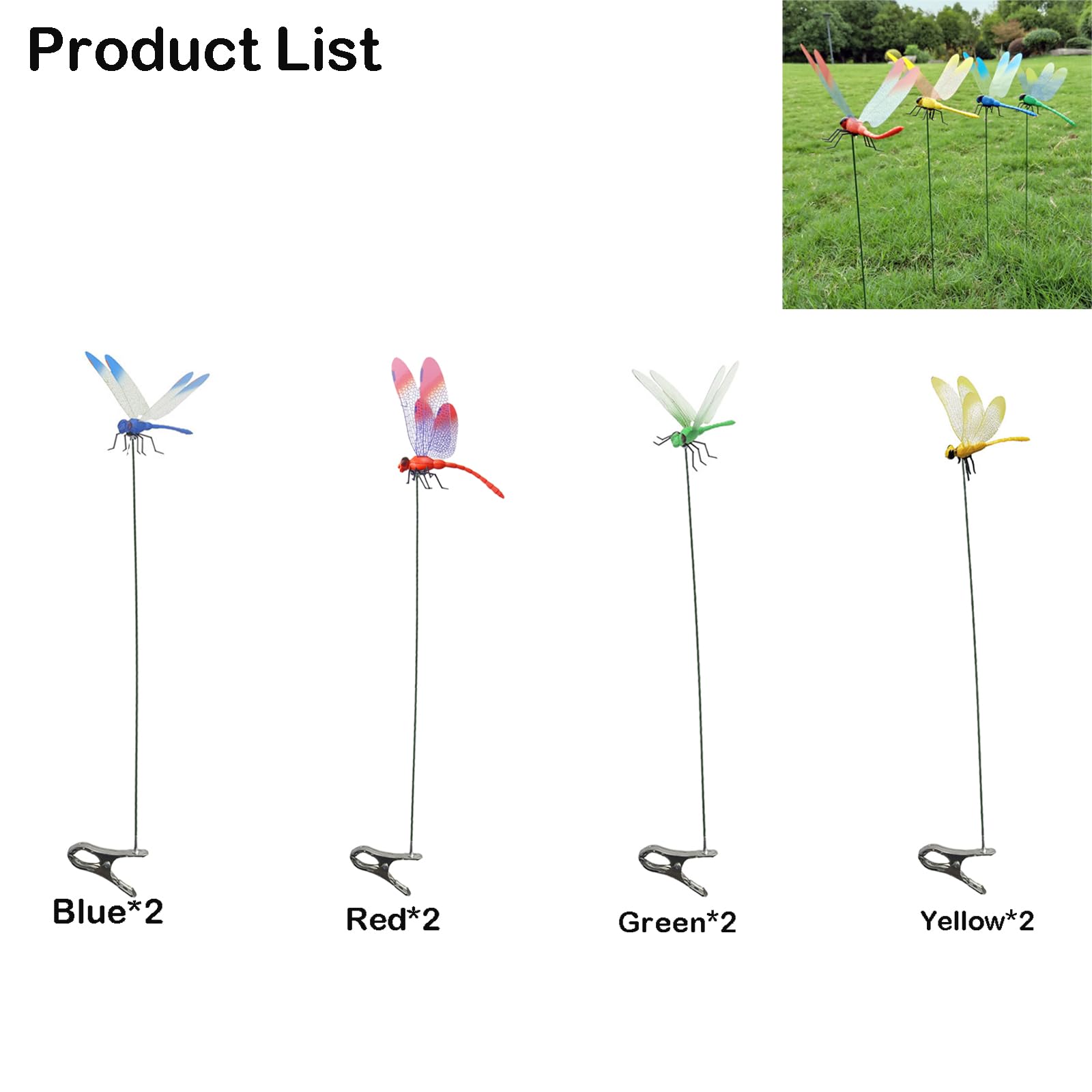Draduo blue dragonfly clip creates playful focal points on balconies.