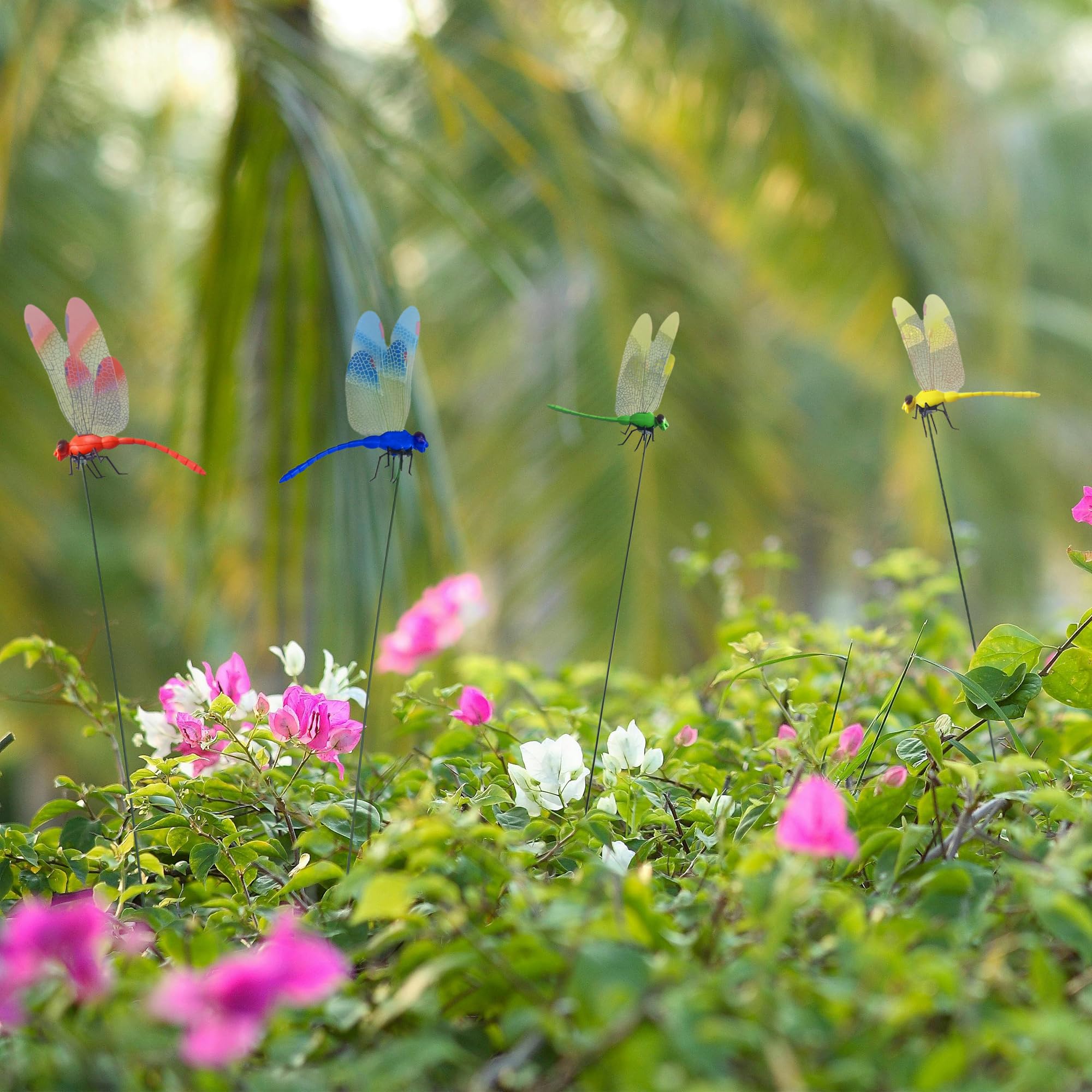 Draduo garden dragonfly clip insert for festive seasonal decoration.