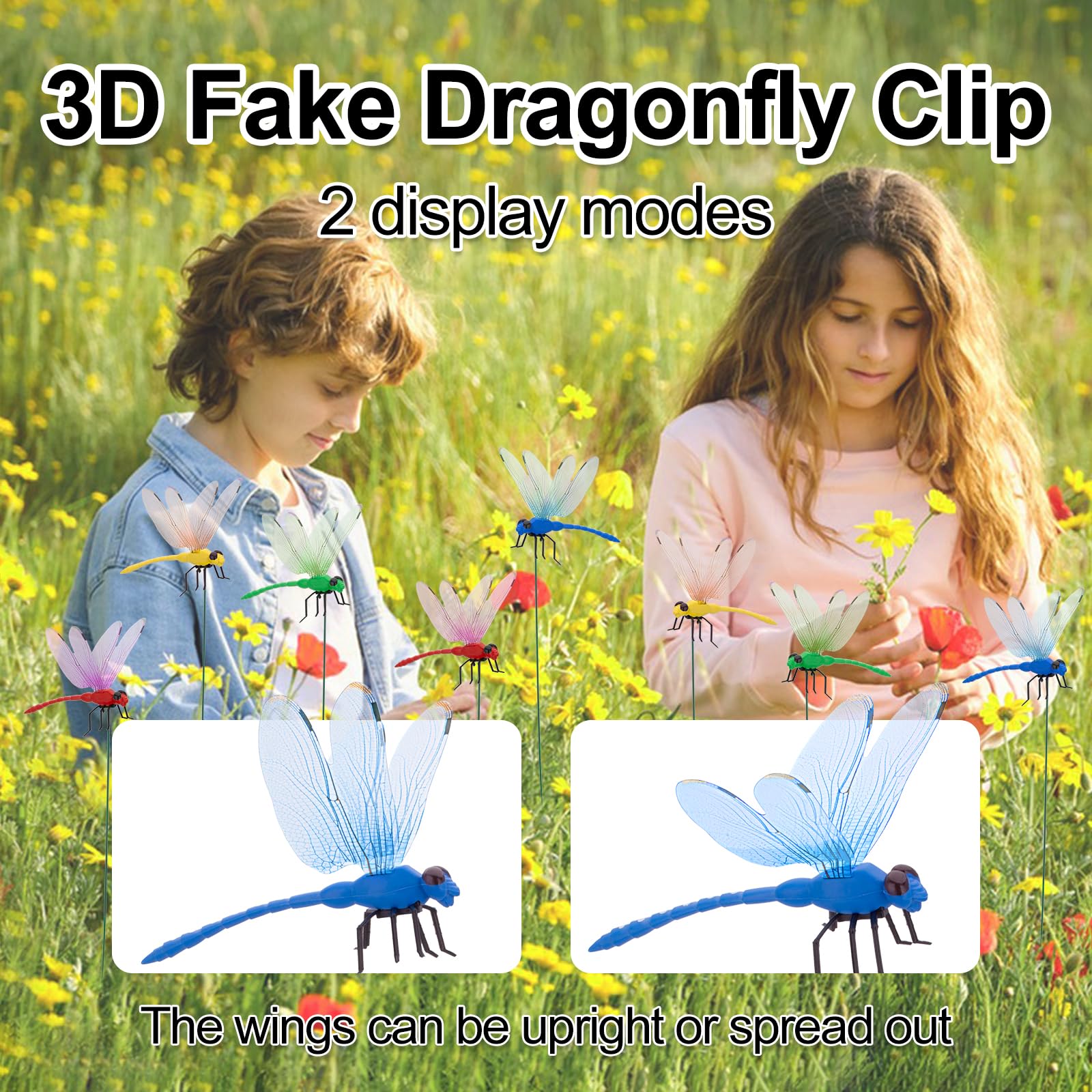 DragonflyClip hat decor display adds whimsical flair to outfits.