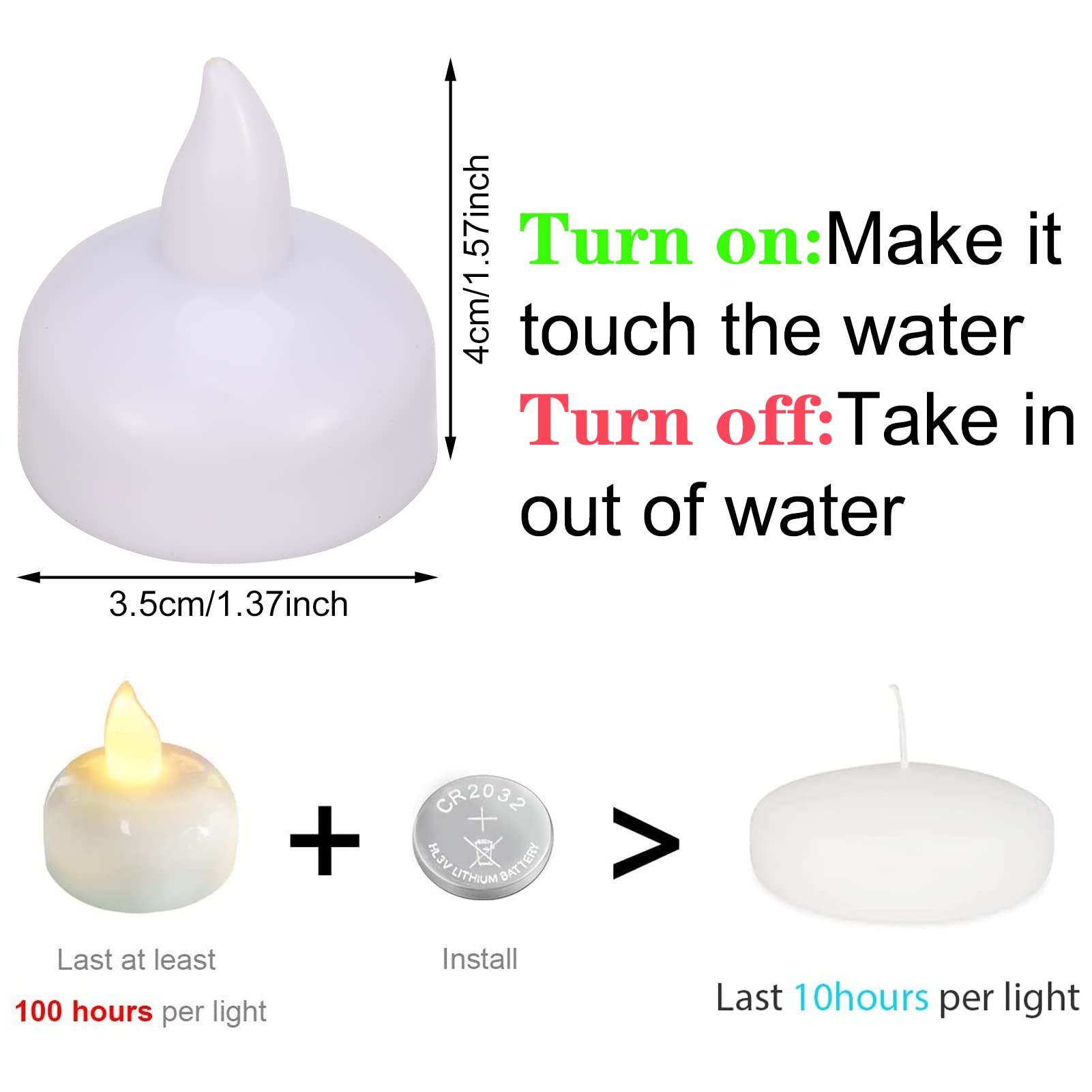 DragonflyDreams battery-operated tealights arrive with batteries installed for instant use