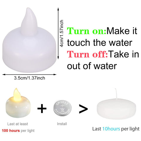 DragonflyDreams battery-operated tealights arrive with batteries installed for instant use