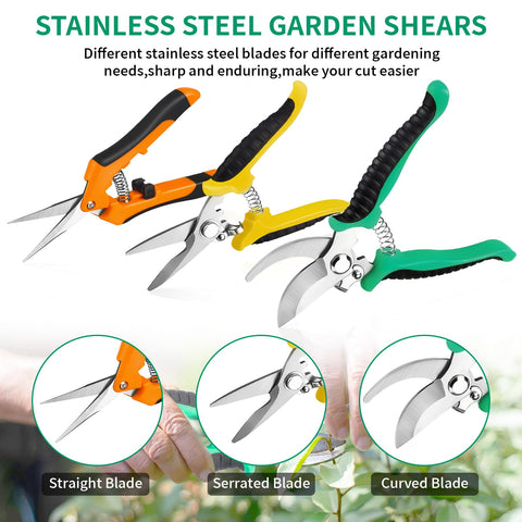Drametic+ garden shears ergonomic handle close-up shows secure, comfortable grip.