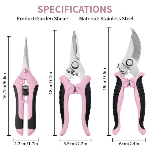 Drametic+ garden shears showing safety lock for secure blade storage.