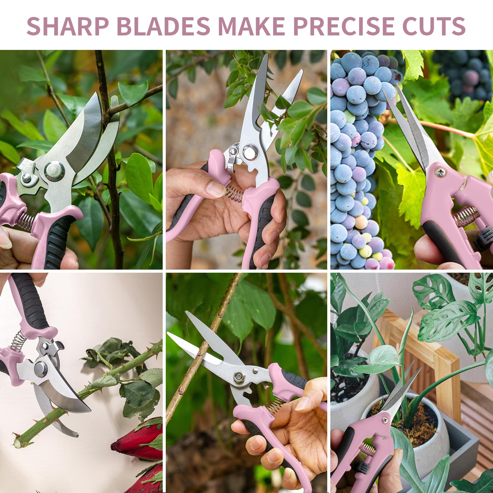 Drametic+ pink-black design adds style to gardening tasks.