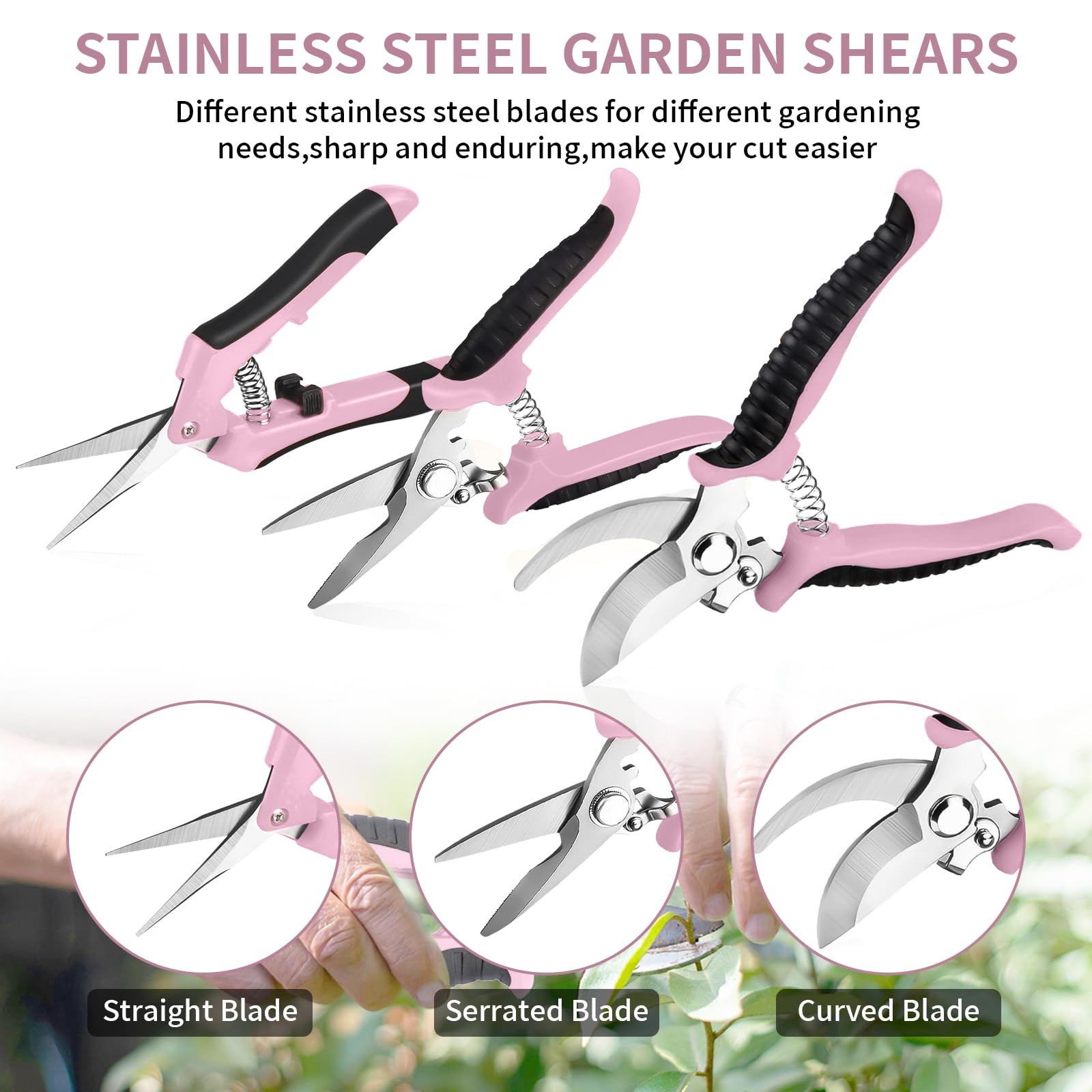 Drametic+ precision cutting helps prune stems without damage.