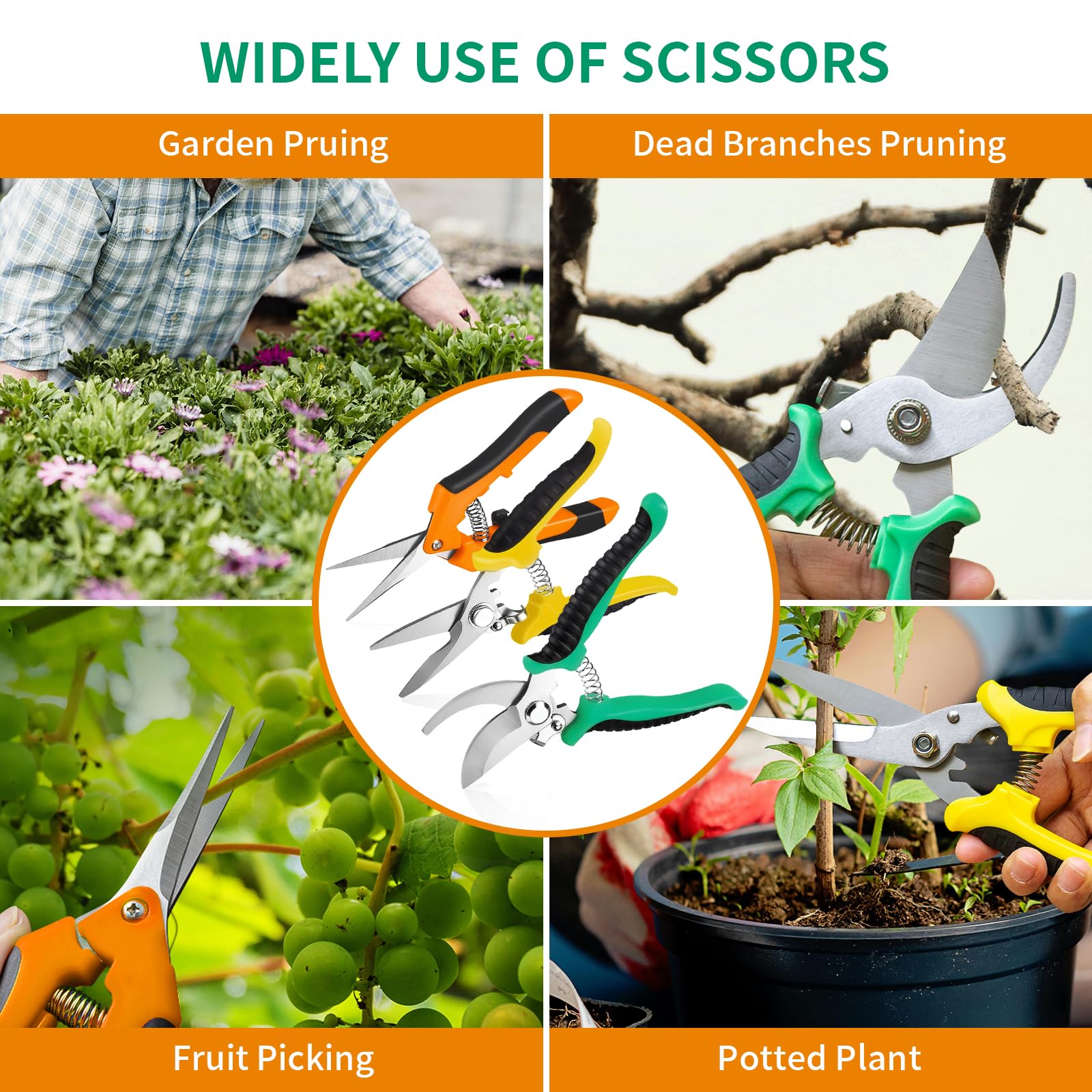 Drametic+ three-blades pruning set covers a range of pruning tasks.