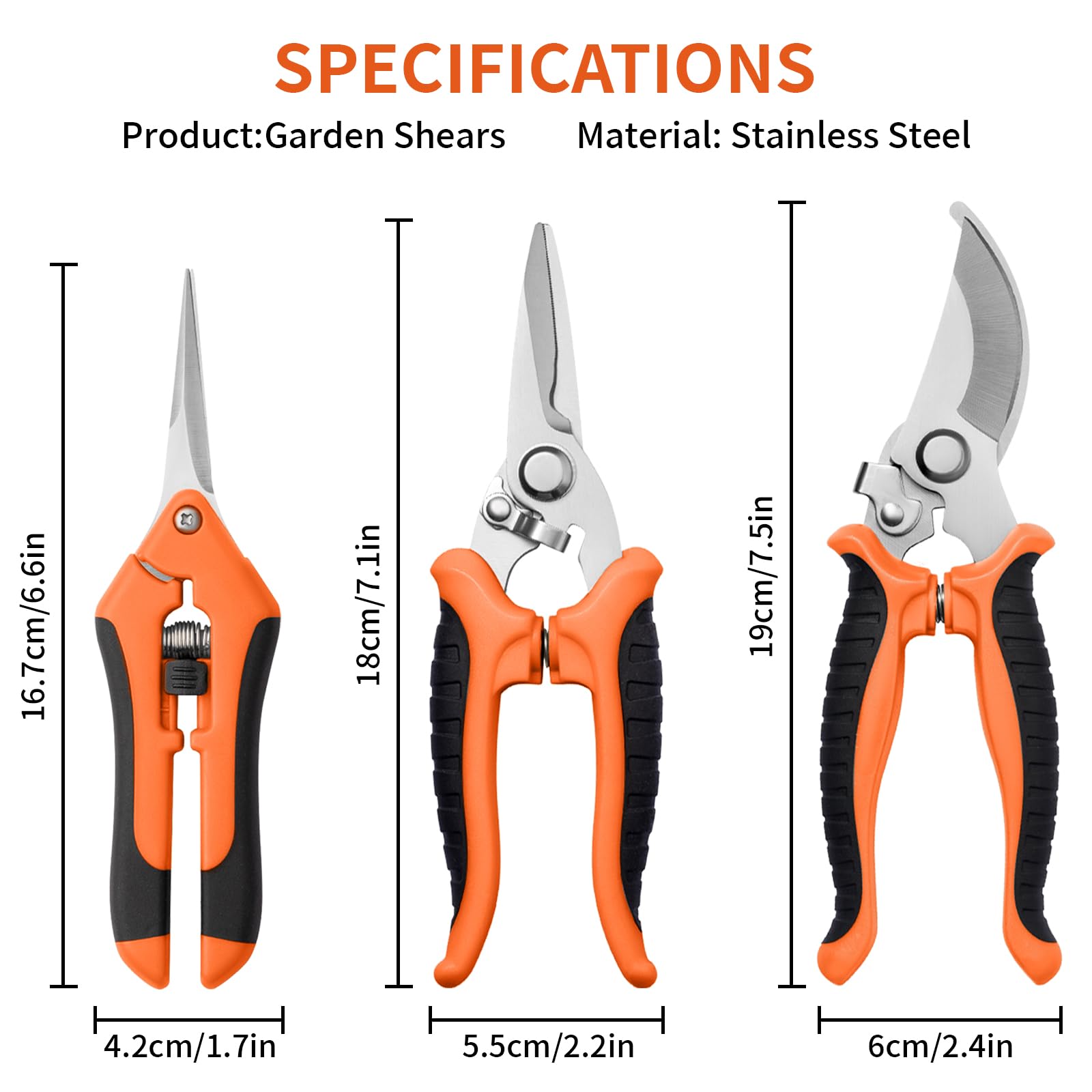 Drametic+ pruning shears safety lock keeps blades secured for safe storage
