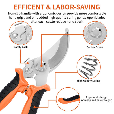 Drametic+ precision cutting enables accurate pruning on delicate stems