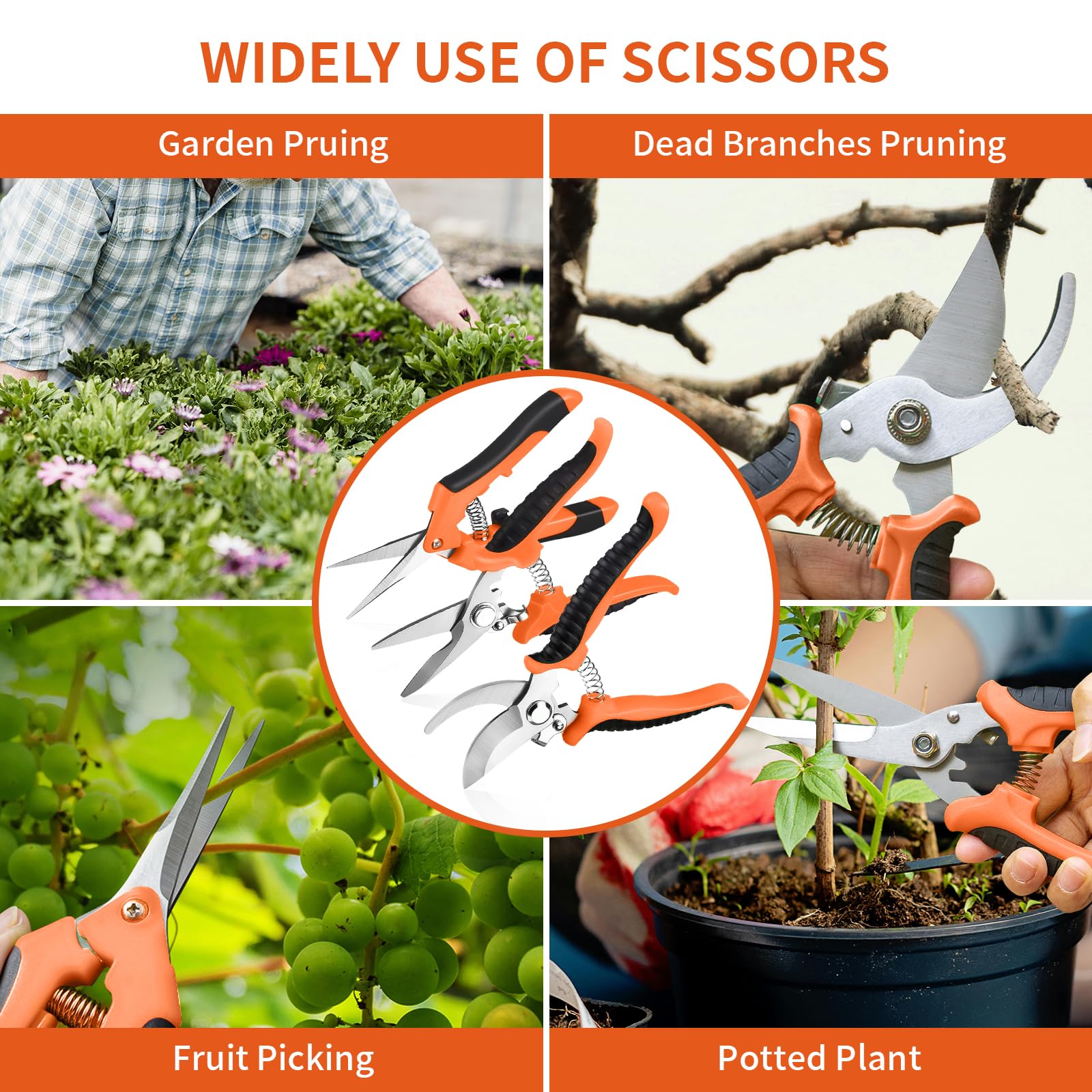 Drametic+ sharp blades ensure quick, clean pruning cuts