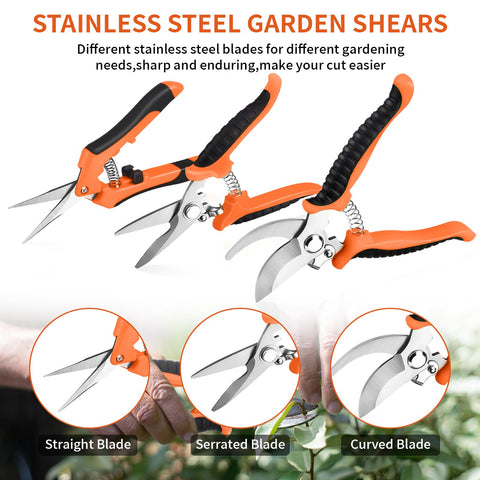 Drametic+ stainless steel blades offer precise pruning cuts