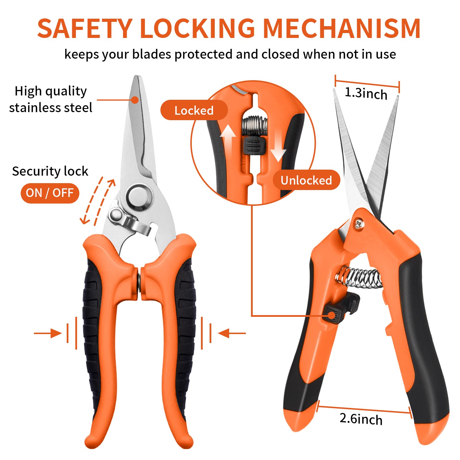 Drametic+ three-blade set for versatile pruning tasks