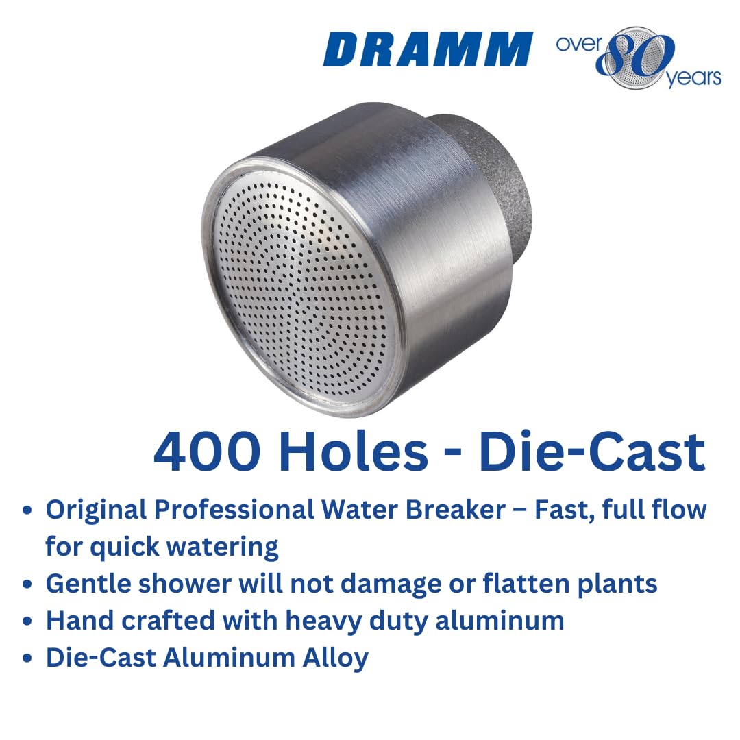 Dramm 400AL in-use nozzle showing robust aluminum body for durability.