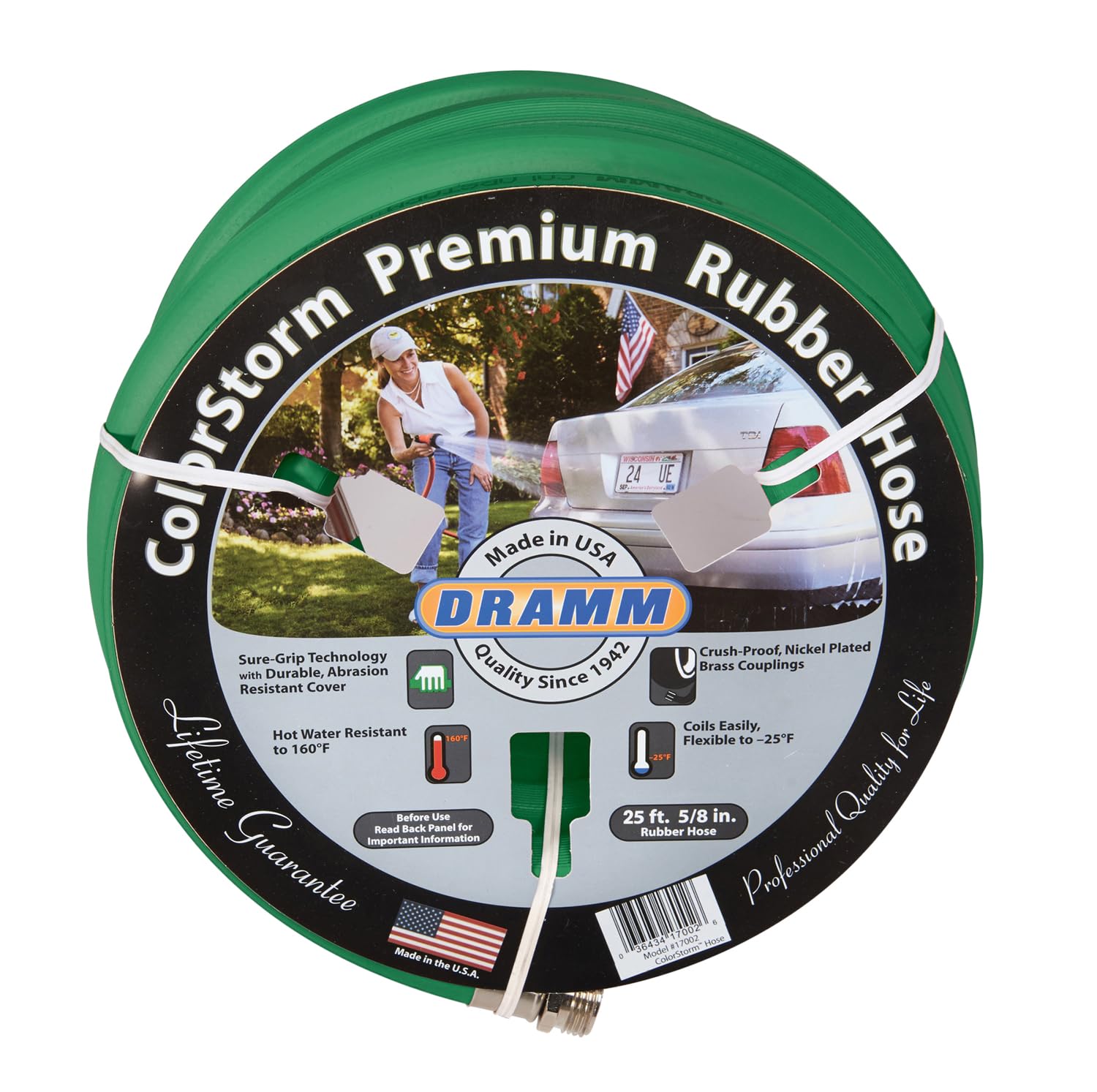 Dramm ColorStorm Premium Rubber Hose 50ft for reliable everyday watering