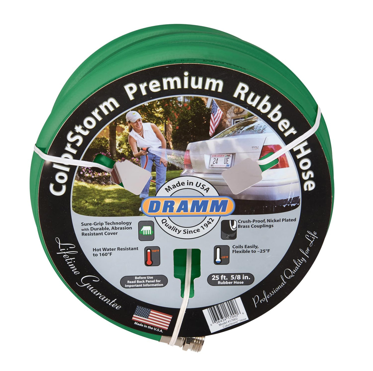Dramm ColorStorm Premium Rubber Hose 50ft for reliable everyday watering