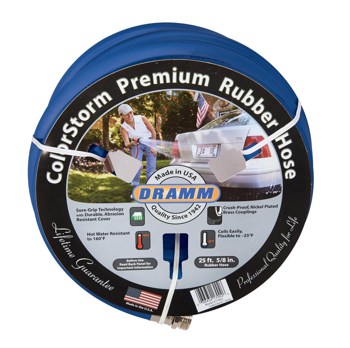 Dramm ColorStorm premium blue hose for durable garden watering