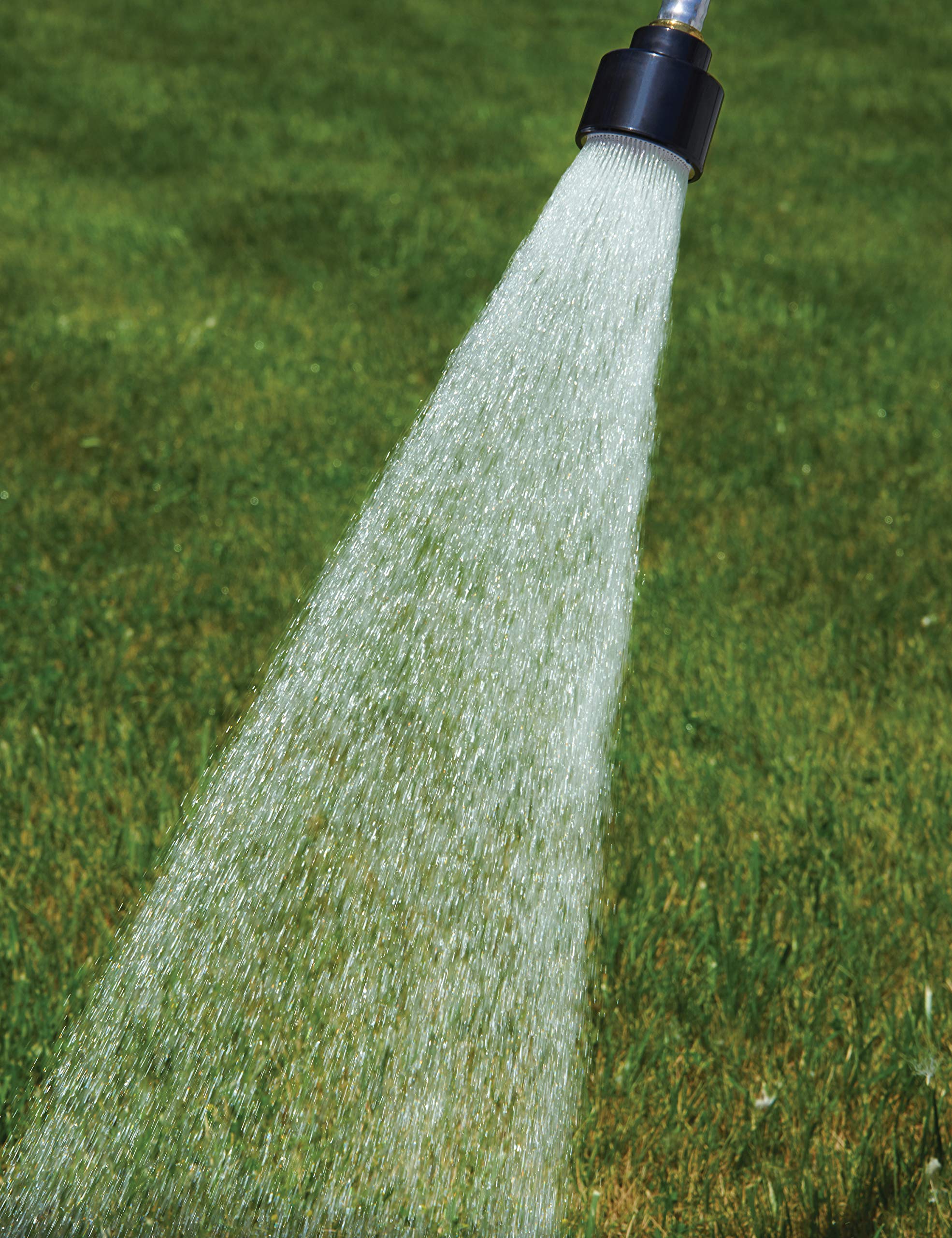 Dramm foam grip 8-inch handle keeps watering comfortable and slip-free.