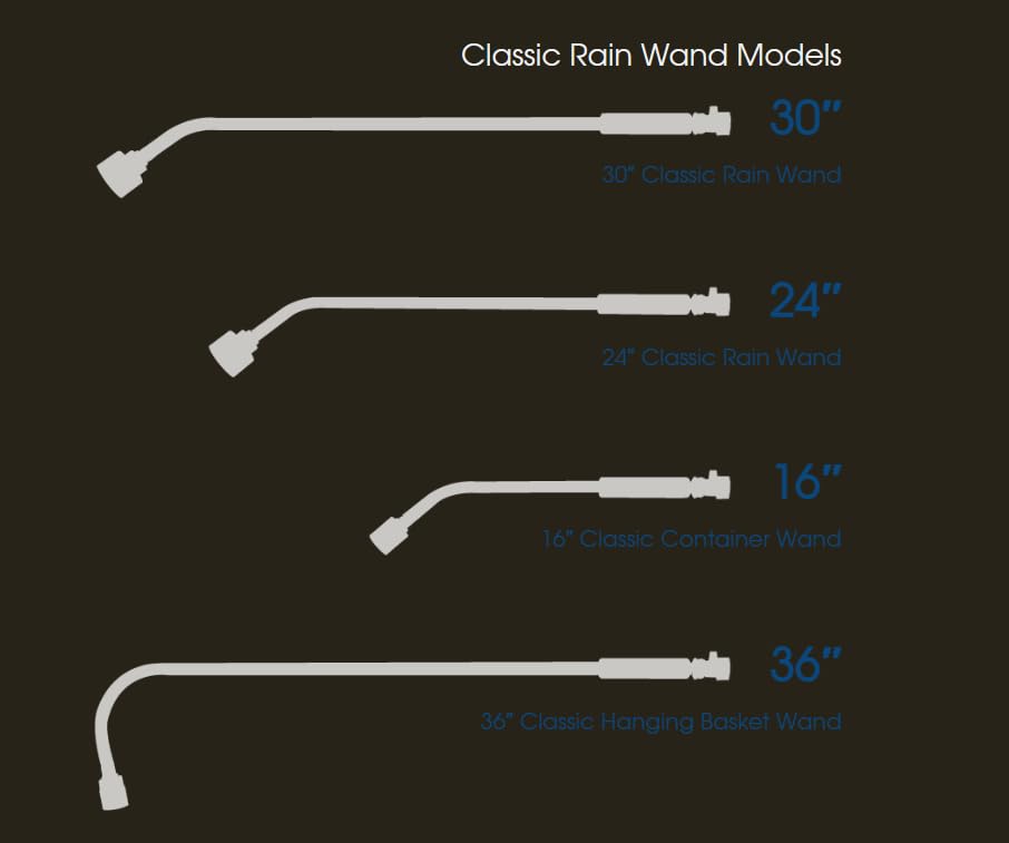 Dramm 30-inch wand reaches hanging baskets and beds with ease.