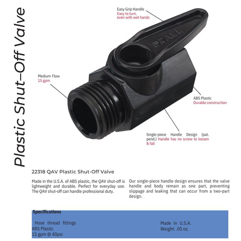 Dramm lightweight, durable wand is easy to maneuver around planters and beds.