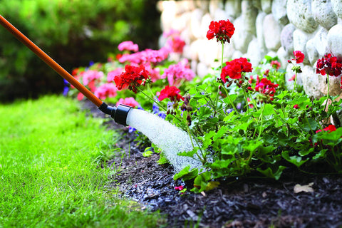 Dramm One Touch Rain Wand Gentle Shower protects delicate plants during watering.