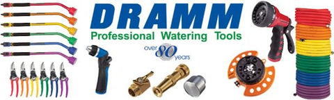 Dramm One Touch Valve enables precise water flow during plant care.