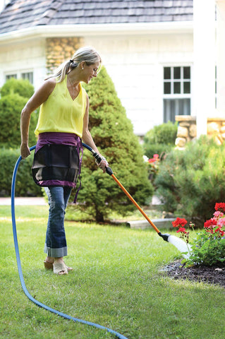 Dramm Rain Wand thumb control valve enables easy water start and stop