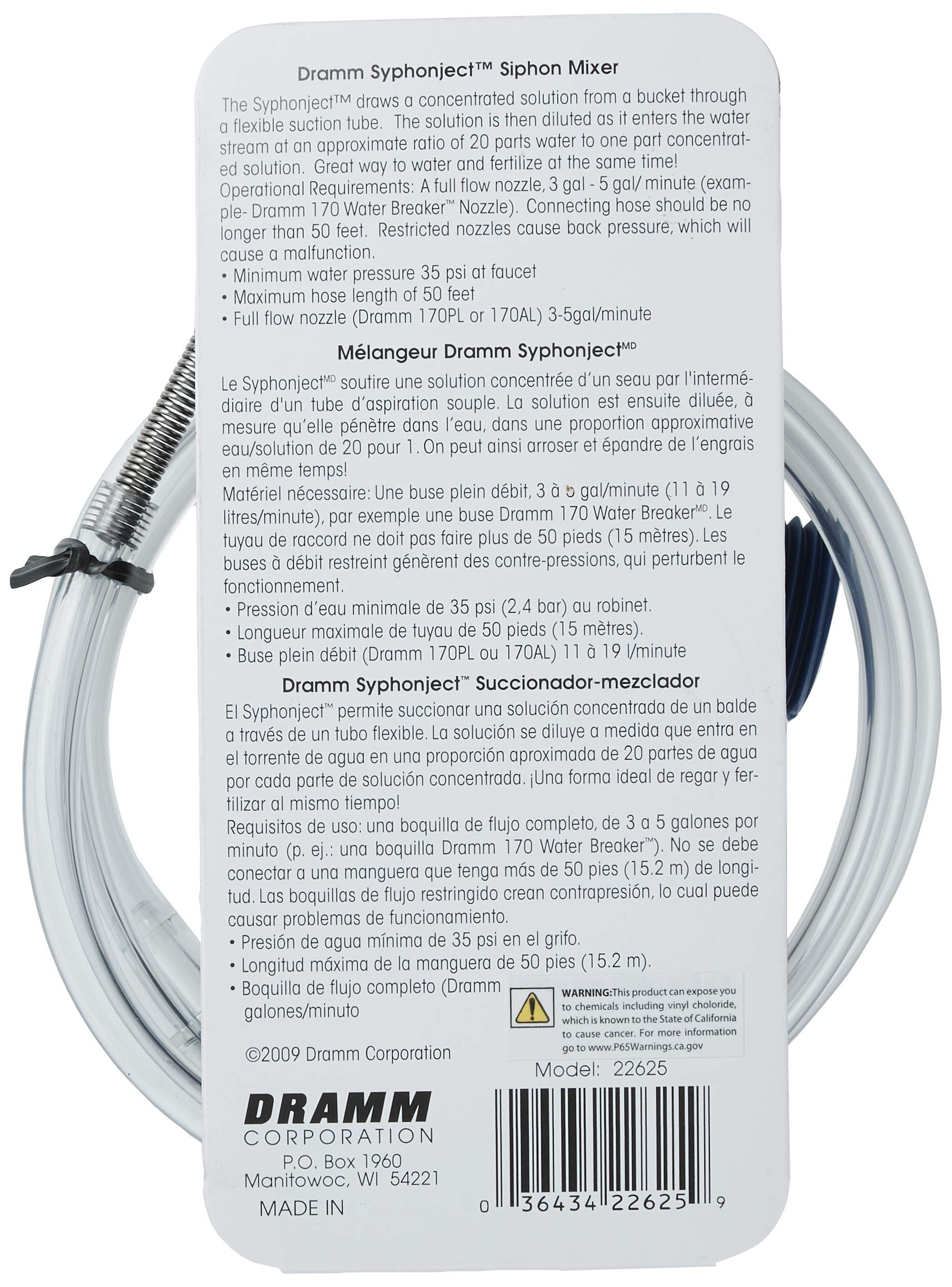 Dramm Syphonject enables fertilize-as-you-water with a simple hose and nozzle setup.