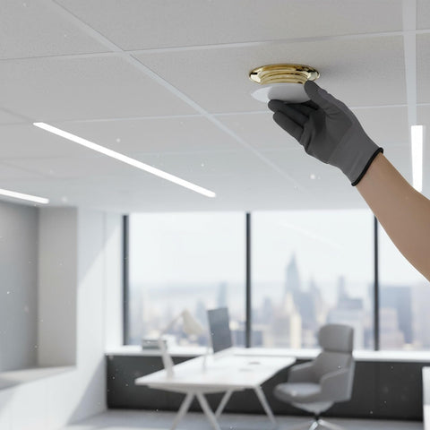 Dranvosk ceiling-safe covers install with no tools for a seamless look