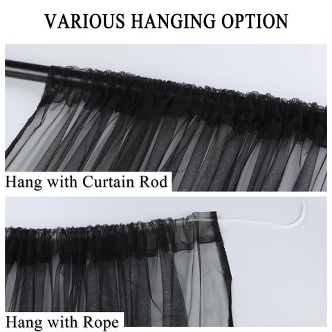 Draphelle dual rod pockets support versatile hanging and secure draping.