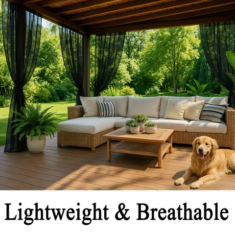 Draphelle waterproof curtain panel suitable for quick-dry outdoor maintenance.