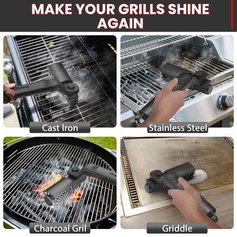 Drayvorx 200°C heat-resistant shell is ready for warm-grate cleaning.
