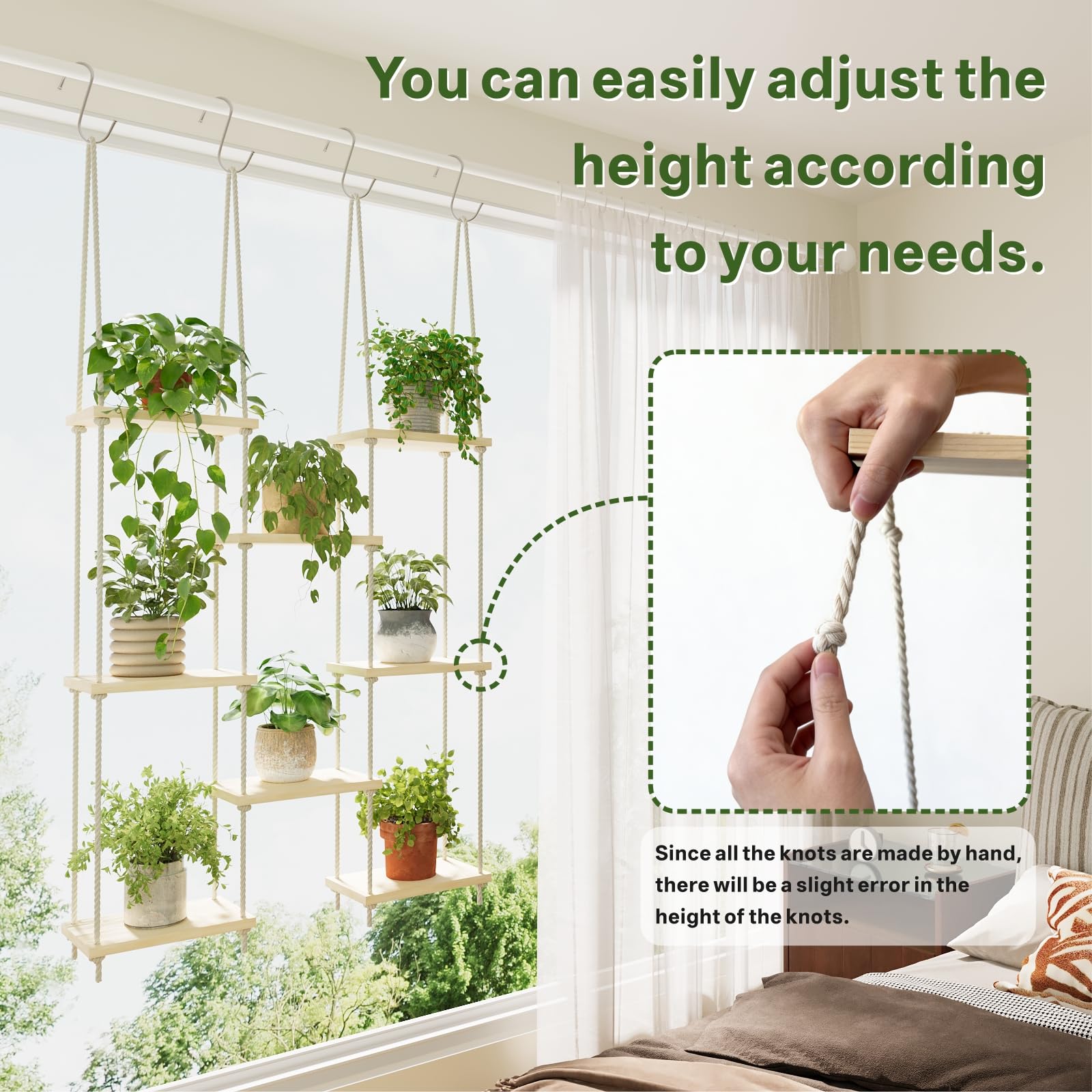 Drconox Plant Wall Shelf creates a versatile indoor garden and photo display.