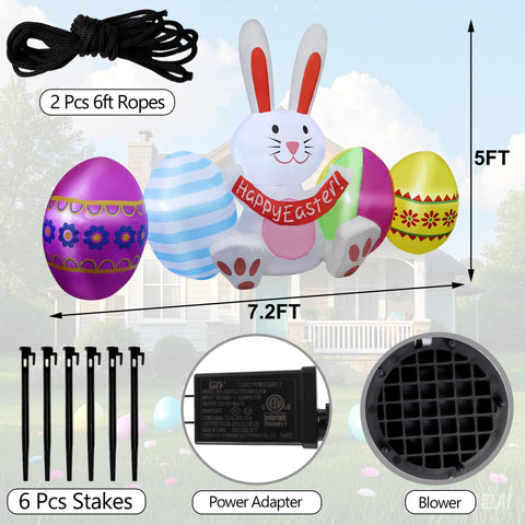 DR.DUDU LED lights illuminate Easter eggs for nighttime visibility