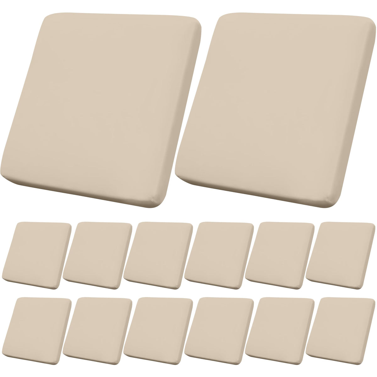 DREAHOTEXTIL outdoor cushion cover beige with stretch fit protects cushions from wear.